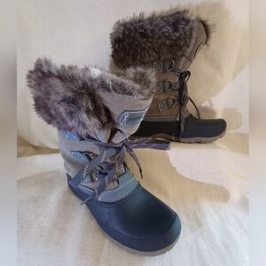 Faux Fur-Lined KHOMBU Winter Boots Womens SIZE 8